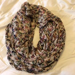 Floral circle scarf